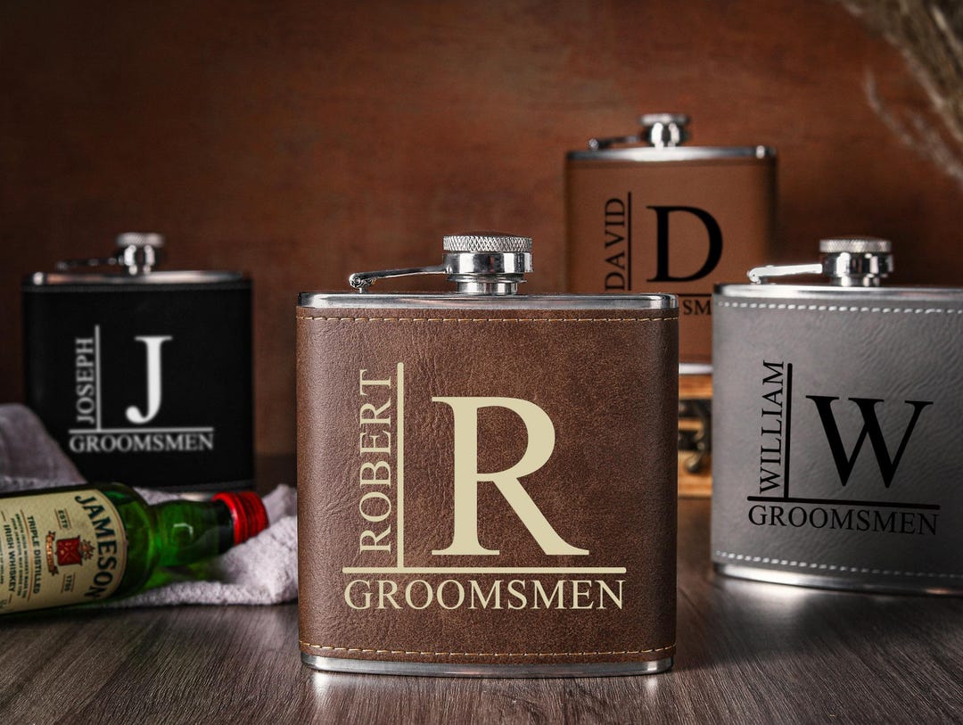 Klin Living Flasque personnalisée pour homme, flasque personnalisée, flasque personnalisée, flasque pour garçons d'honneur, flasque pour alcool pour homme, flasque gravée pour homme, flasque à whisky Klin Living Flasque personnalisée pour homme, flasque personnalisée, flasque personnalisée, flasque pour garçons d'honneur, flasque pour alcool pour homme, flasque gravée pour homme, flasque à whisky