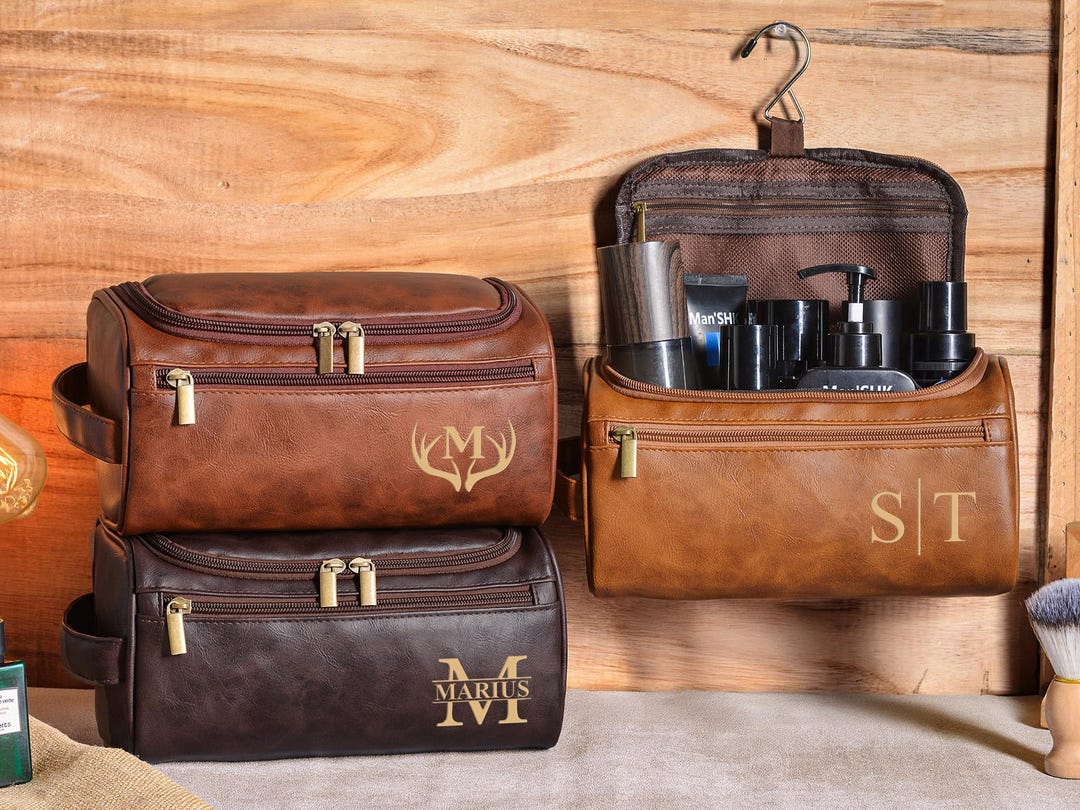 Toiletry Bag For Men Leather