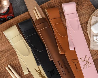 Personalized Drumstick Case, Engraved Drum Stick Bag, Custom Drumstick Pouch, Gift For Musician, Drumstick Holder, Gift For Drummer