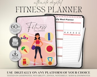 Digital Fitness Planner – Weight Loss, Meal & Calorie Tracker | GoodNotes PDF