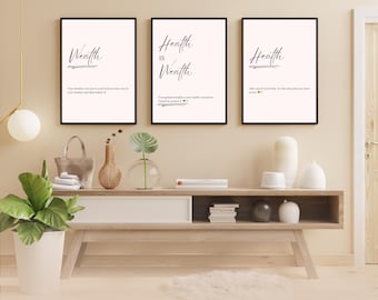 Mental Health Poster Set: Therapy Office Wall Art (Digital Download)