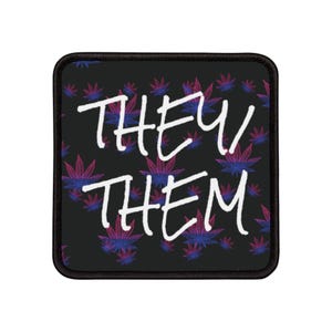Highsexual Overload They/Them Pronouns Iron-On Patch