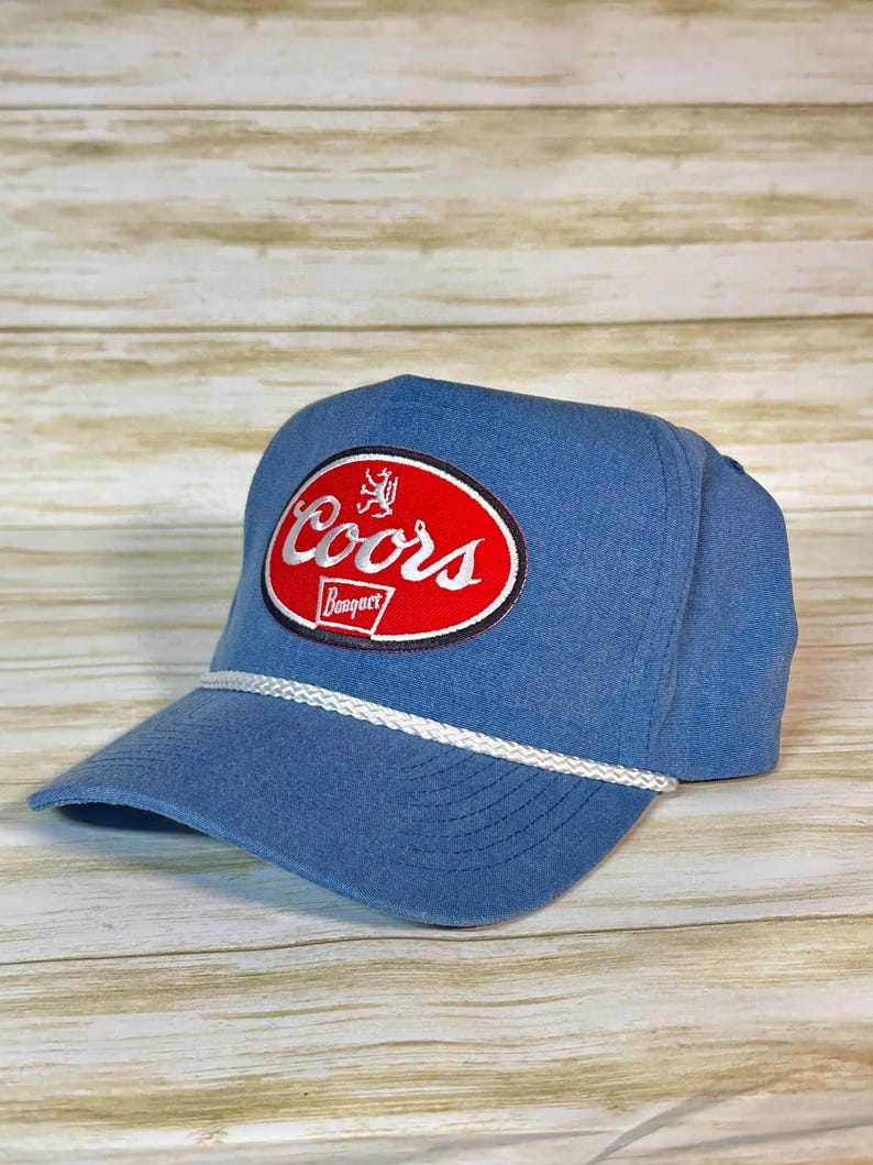Coors Light Embroidered Woven Patch Golf Rope Hat | UK