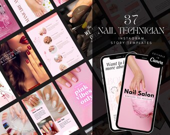 Nail Tech Instagram Post Templates Nail Artist Instagram Post Beauty Instagram Social Media Post, Nail Artist Template Nail Technician Post
