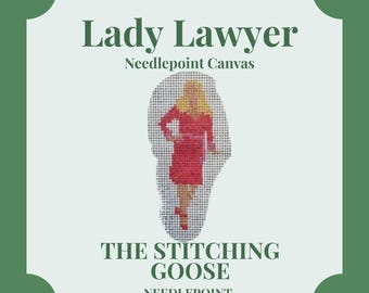 Lienzo bordado de Lady Lawyer