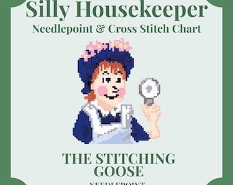 Silly Housekeeper Digital Needlepoint and Cross Stitch Chart