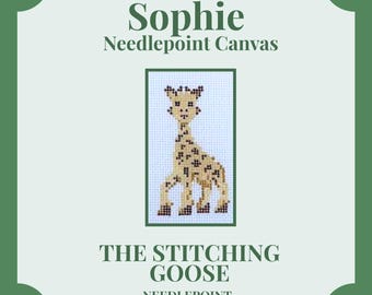 Sophie the Giraffe Needlepoint Canvas