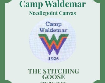Camp Waldemar Needlepoint Canvas