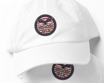 USA 250th Anniversary Cap | American Eagle Patriotic Dad Hat | 1776-2026 Bicentennial