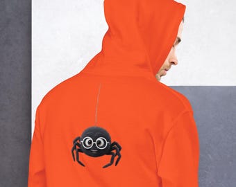 Hoodie cartoon spin – vriendelijk hangend webdesign | Gildan 18500 uniseks grafisch sweatshirt met capuchon