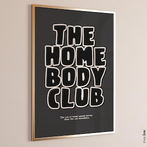 The Homebody Club Introvertierte Wand Kunst Introvertiert Print Typografie Plakat neutral Dekor sofort download