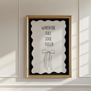 Dressing room wall decor fashionista quote typographic digital poster aesthetic girly home decor printable trendy art print instant download
