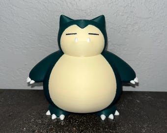 Wielokolorowy model 3D Snorlaxa