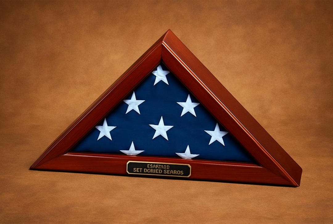 American 4x6 Flag Display Frame, Solid Wood - Etsy
