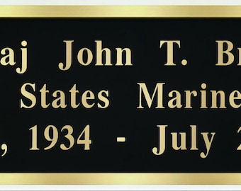 Military Personalized name plate