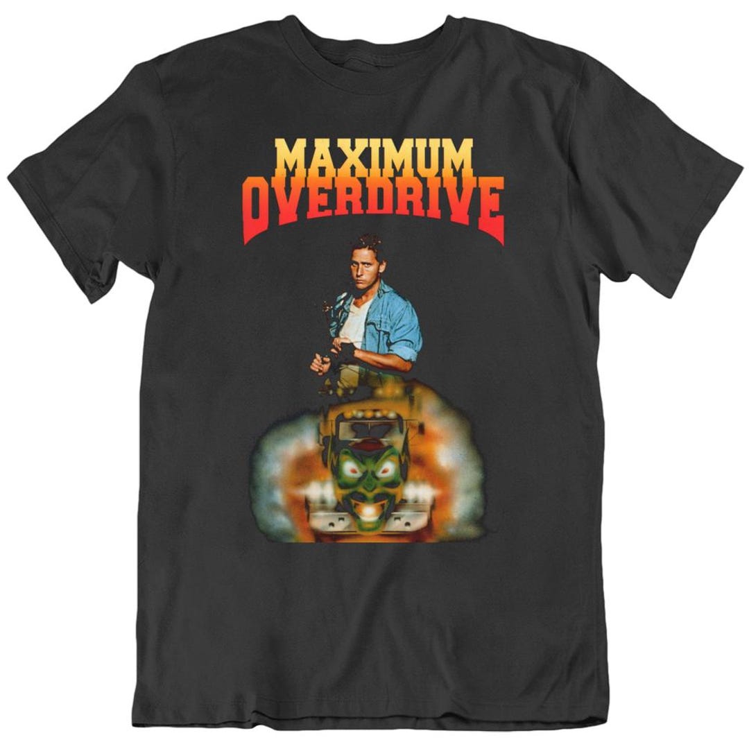 Retro 80's Horror Movie Maximum Overdrive Movie Poster Fan T Shirt - Etsy