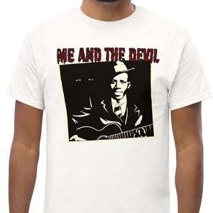 T-shirt - &quot;Me and the Devil&quot; - Robert Johnson blues music - Collection: Midnight Swamps