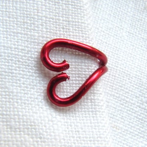 Manguito de oreja de corazón delicado, no perforado, cartílago, joyería Tragus