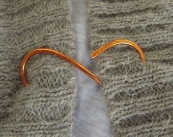 Aluminum, Infinity, Shawl Pin, Scarf Pin, Sweater Clip, Fastener, Sweater Brooch, Shrug Fastener, Women, Knitting Accessories