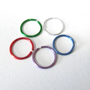 Nose Ring 20 Gauge  Nose hoop - Silver Nose Ring - SterSilver Nose Hoop - Nose Jewelry - Nostril Hoop - Nose Piercing - Nose Earring