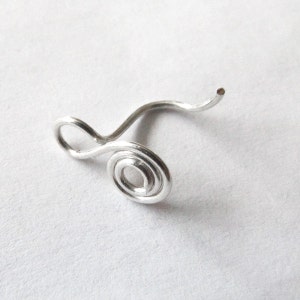 Infinity Love Swirl Nose Ring 22 Gauge personalized color image 2