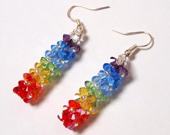 Swarovski Earrings Rainbow Fullcolors