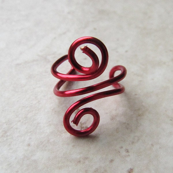 Double Spiral Ear cuff - No Pierced ear cuf - Hypoallergenic - Personalized Color