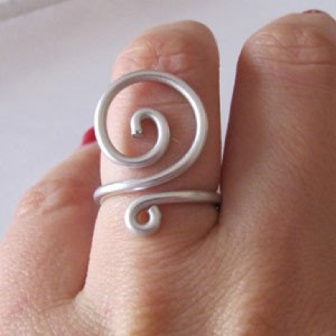 Ring Wave Metal Wire - Personalized Color - Anodized Aluminum - Etsy