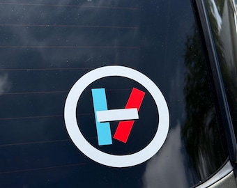 Twenty One Pilots Vessel, RAB Logo Window Decal, Laptop Sticker