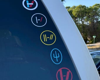 All Eras Twenty One Pilots Logo Decals