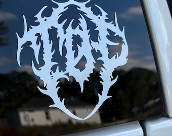 Twenty One Pilots TØP metal font vinyl decal, sticker