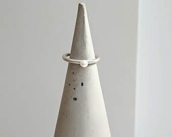 Sterling Silver Freshwater Pearl Ring: June Birthstone