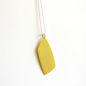 Geometric Pendant Necklace, 24K Gold Plated Sterling Silver Geometric Pendant Necklace, Abstract Shaped Necklace, Layering Necklace, Gift