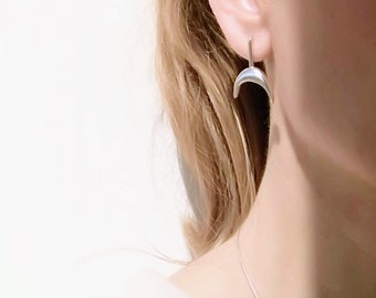 Sterling Silver Miro Post Earrings, Gift, Geometric Earrings, Joan Miro, Minimalist Earrings, Modern Silver Earrings, Women, Unique Earrings
