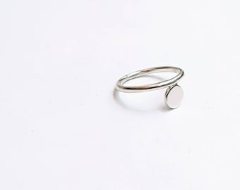 2 mm thin band ring, Silver Ring, Stacking ring, circle & thin band ring, gift, geometric ring, minimalist ring, circle ring, women