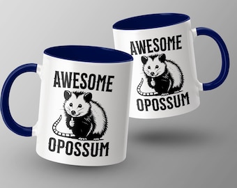 Grappige koffiemok opossum, cadeau dierenliefhebber