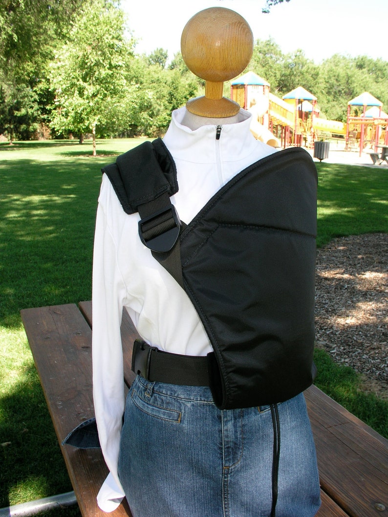 Capped Shoulder Pad Hip Hammock in Black Etsy