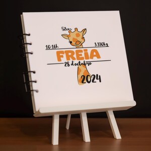 Album fotografico personalizzabile BABY – ricordi del primo anno – regalo nascita e baby shower – stampa 3D – formato 20x20