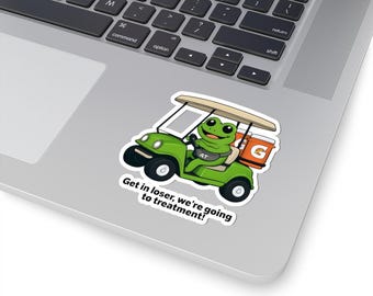 Frog Athletic Trainer (AT) on Golf Cart Sticker