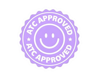 Athletic Trainer Approved Sticker - Decal for journal, water bottle, window