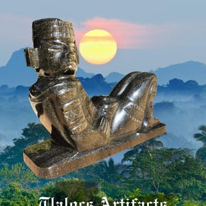 Chacmool Mesoamerican handmade sculptures/Ancient  art/Pre-Columbian artifacts/Indigenous Mesoamerican crafts/Mayan (or Aztec/Inca) art