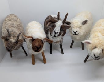 NEW 2026 Rare Wool Felted Sheep