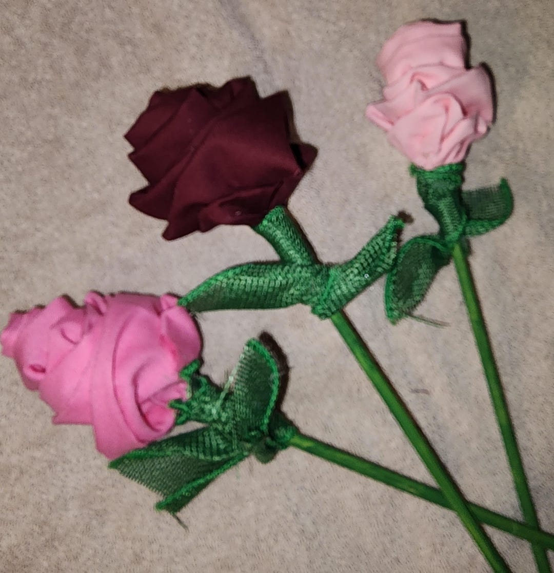 Forever Roses Rustic Farmhouse Fabric Flowers Buy 1 for 7.95/ 2 for 13. ...