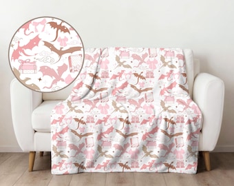 Fourth wing blanket Onyx storm blanket Book lover gift fourt wing merch book club gift fourth wing throw