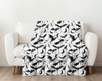 Fourth wing blanket onyx storm blanket fourth wing merch dragon throw book lover gift Book club gift fantasy blanket Fourth wing decor