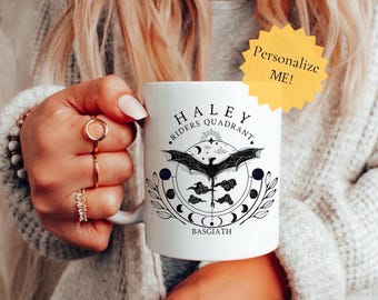Vierde vleugel mok aangepast cadeau gepersonaliseerde boekenliefhebber mok lezer mok lezer kerstcadeau boek mok acotar mok leesgrage cadeau mok