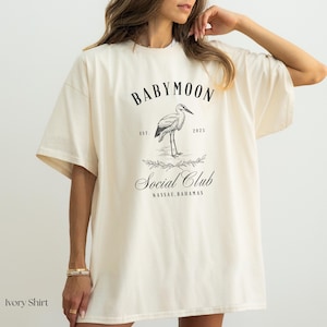 Customizable Babymoon T-shirt  Pregnancy Announcement Shirt Vacation Maternity Baby Reveal Shirt Beach Pregnancy Announcement Shirt Personal
