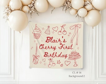Cherry First Birthday Decorations cherry on top sign Coquette Cherry Party Sign 1st birthday party decorations cherry on top welcome sign