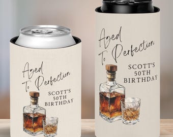 Leeftijd tot in de perfectie verjaardag blikje koeler feestbedankje, gepersonaliseerd gejuich voor 40 jaar feestbedankje 50e verjaardag mannen 30e verjaardag