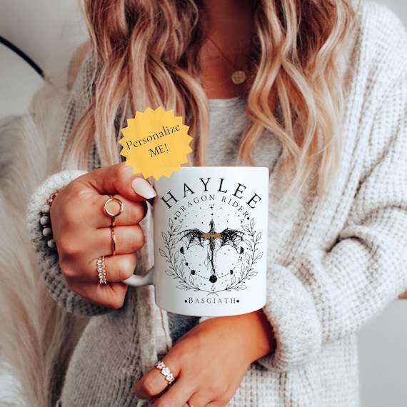 Custom fourth wing mug onyx storm coffee mug personalized basgiath cup fourth wing merch gift bookish personalized book lover mug xaden